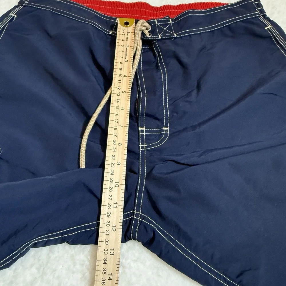 Polo Ralph Lauren Swim Shorts Mens M Lined Board Shorts Nylon Blue Solid